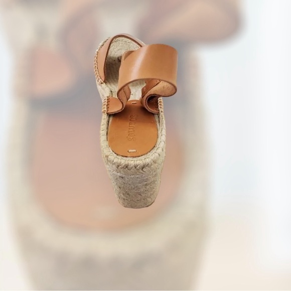 Soludos Minorca High Platform Leather Sandals Wedges NEW! - Picture 4 of 7